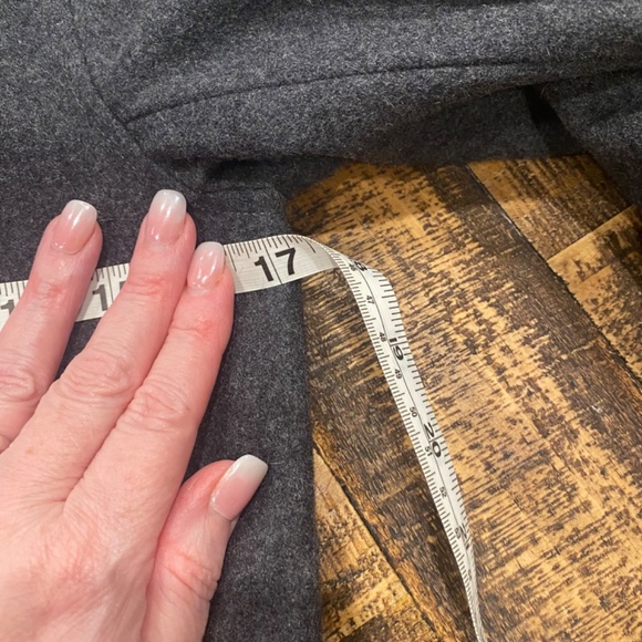 Vans Women Charcoal Grey Wool Blend Motorcycle Size S Jacket - Picture 7 of 11